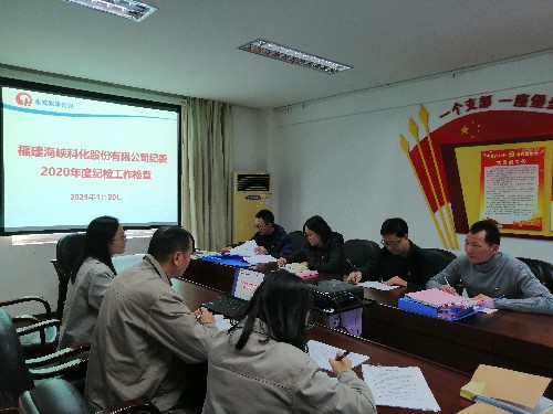 永安雙華公司鄧焱珍：海科紀(jì)委到雙華公�?020年度紀(jì)檢工作檢查~1.jpg