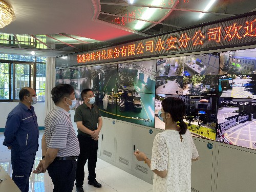 海峽科化永安分公司戴靖瑤：福建省國(guó)資委督查組到海峽科化永安分公司開(kāi)展省屬化工民爆企業(yè)安全生產(chǎn)督查照�?~1.jpg